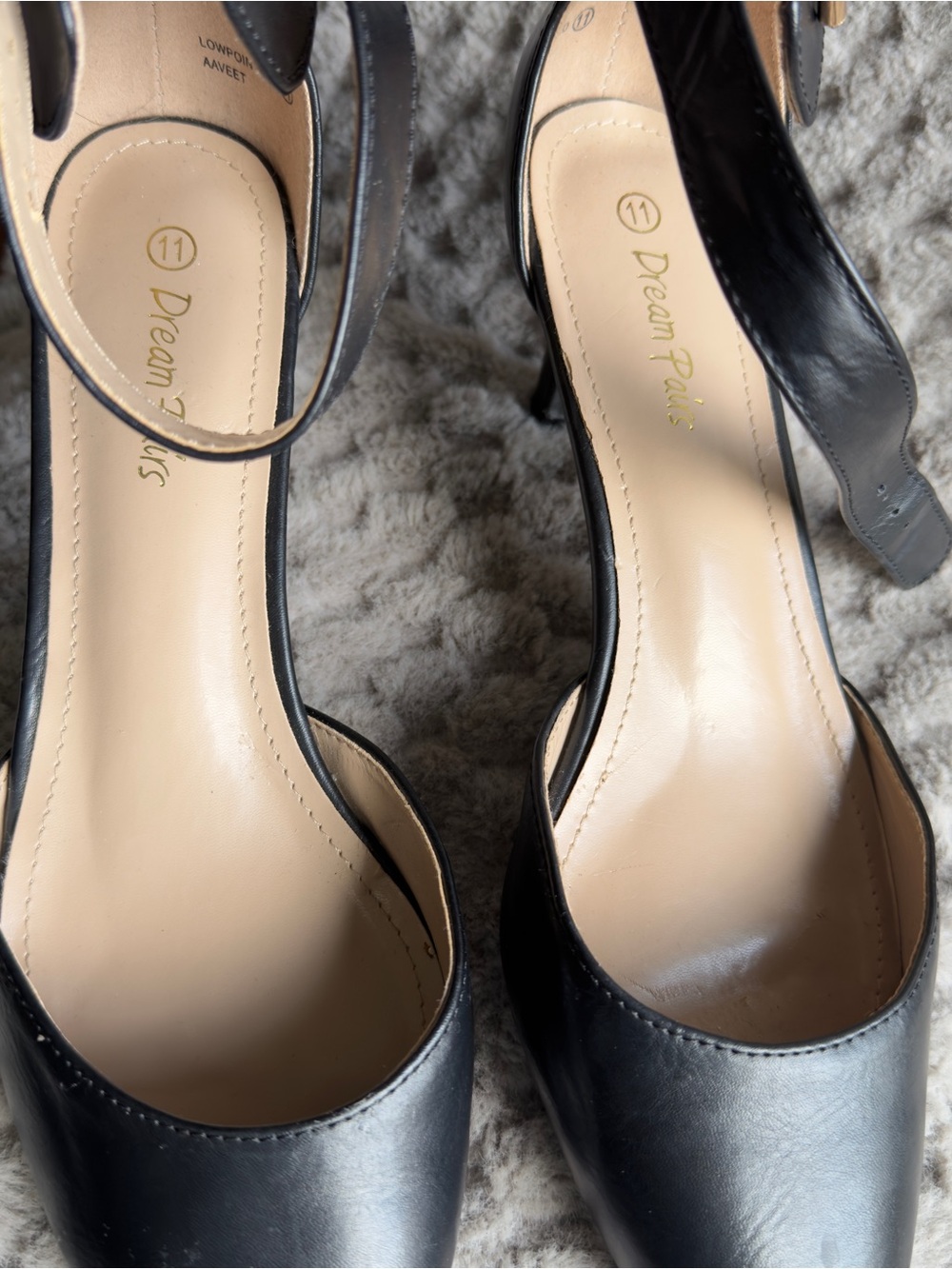 Dream Pairs Black Women's Slingback Heels - Picture 2 of 6